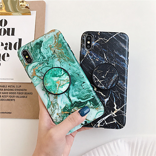 

Case For Apple iPhone XS / iPhone XR / iPhone XS Max with Stand / Pattern Back Cover Marble TPU for iPhone X 8 8PLUS 7 7PLUS 6 6S 6PLUS 6SPLUS