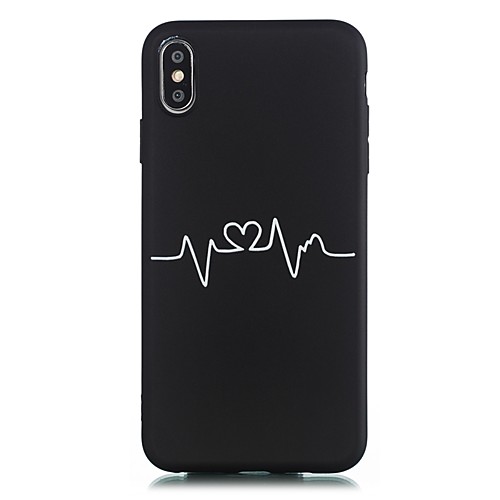 

Case For Apple iPhone XS / iPhone XR / iPhone XS Max Ultra-thin / Frosted / Pattern Back Cover Heart TPU For iPhone X/8/7 Plus/6/6s Plus/5/5s/SE