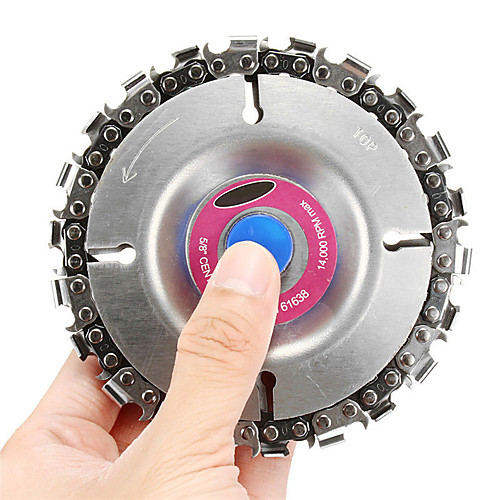 

4 inches wood slotted saw blade grinder chain plate