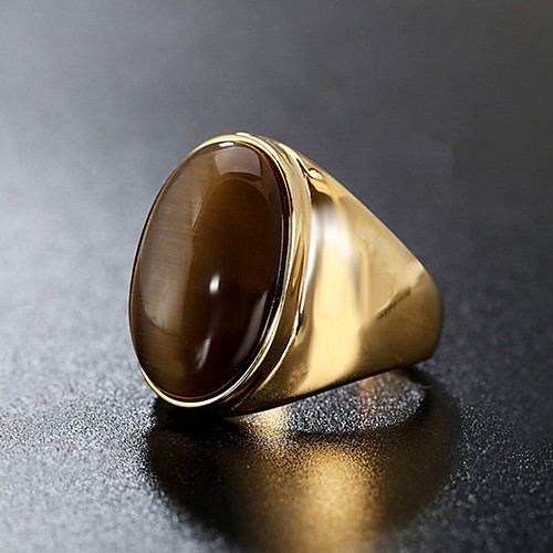 

Men's Band Ring Ring 1pc White Black Red Titanium Steel Circular Basic Vintage Fashion Daily Jewelry