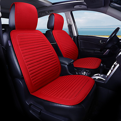 

Elegant Linen Seat Cushion ComfortableFlax Fabrics Car Seat Covers Universal Car seat Cushion Accessories Decorate Protection Covers For Car Seat