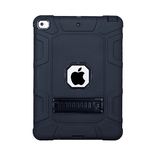 

Case For Apple iPad (2018) / iPad (2017) Shockproof / with Stand Back Cover Solid Colored PC / Silica Gel