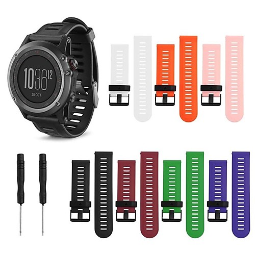 

Watch Band for Fenix 5x / Fenix 3 HR / Fenix 3 Garmin Classic Buckle / DIY Tools Silicone Wrist Strap