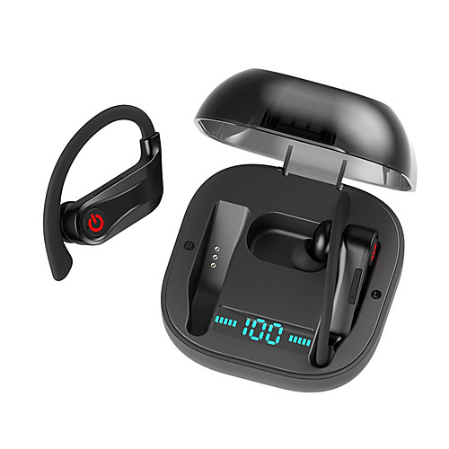 

Original PowerHBQ Pro 62 Sport Fitness Earhook TWS True Wireless Earbuds Bluetooth 5.0 Headphone IPX5 Waterproof Dual Microphones 950mAh Charging Case