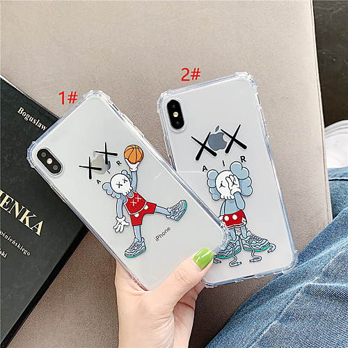 

Case For Apple iPhone XS / iPhone XR / iPhone XS Max Shockproof / Transparent / Pattern Back Cover Cartoon TPU