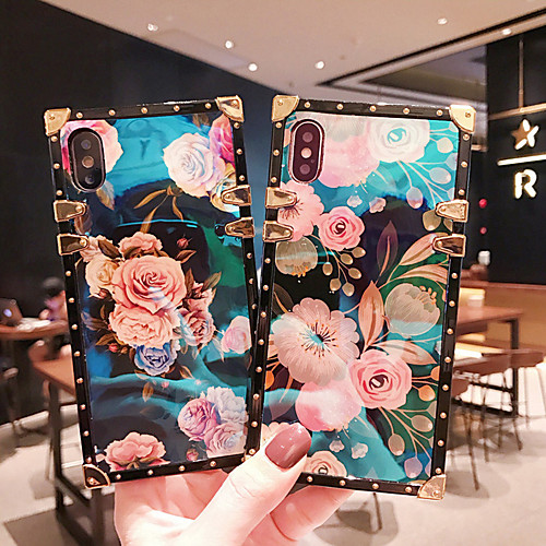 

Case For Apple iPhone XS / iPhone XR / iPhone XS Max Shockproof / Pattern Back Cover Armor / Flower Metal