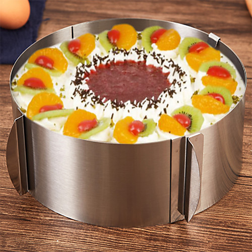

1pc Cake Molds Round Adjustable Baking & Pastry Tools Stainless Steel Everyday Use