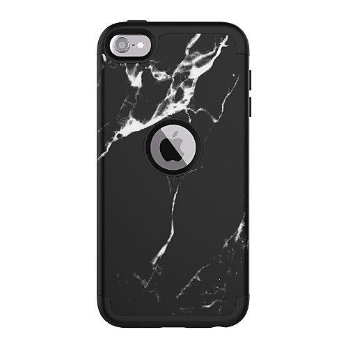 

Case For Apple Shockproof Back Cover Flower / Marble PC / Silica Gel for iPod Touch 6