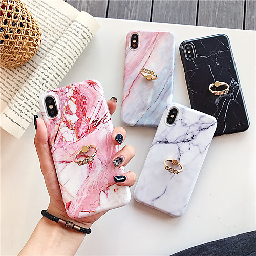 

Case For Apple iPhone XS / iPhone XR / iPhone XS Max Ring Holder / Pattern Back Cover Marble TPU for iPhone 6 6 Plus 6s 6s plus 7 8 7 plus 8 plus X XS