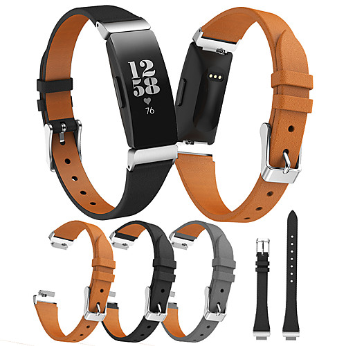 

Smart Watch Band for Fitbit 1 pcs Sport Band Genuine Leather Replacement Wrist Strap for Fitbit Inspire HR Fitbit Inspire 18mm