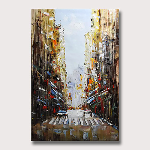 

Oil Painting Hand Painted Vertical Abstract Landscape Vintage Modern Rolled Canvas (No Frame)