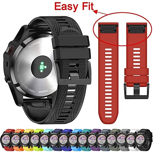 

Smart Watch Band for Garmin 1 pcs Classic Buckle Silicone Replacement Wrist Strap for Fenix 5x Plus