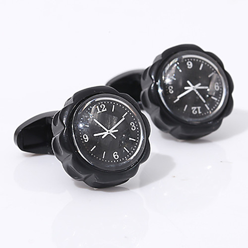 

Cufflinks Classic Fashion Brooch Jewelry Black For Wedding Gift