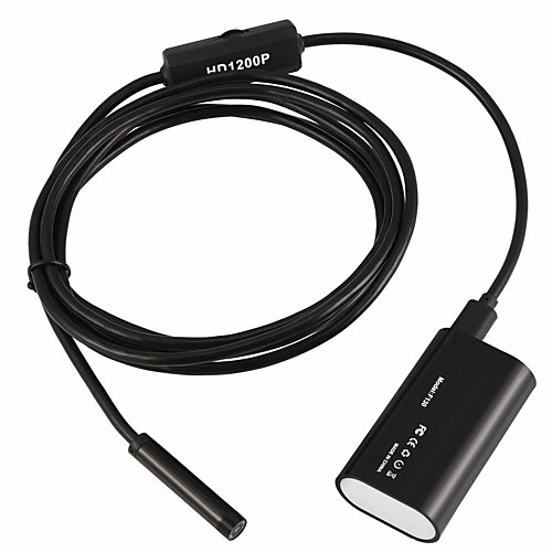 

Semi-rigid WiFi Wireless Borescope 2.0MP Inspection Camera Endoscope 1200P HD IP68 Waterproof Snake Camera with 8 LEDs for iOS and Android Smartphone 3.5M