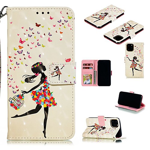 

Case For Apple iPhone 11 / iPhone 11 Pro / iPhone 11 Pro Max Wallet / Card Holder / with Stand Full Body Cases Sexy Lady PU Leather