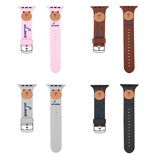 

Lovely For Apple Watch Band 44mm/40mm/42mm/38mm Soft Silicone Strap Men/Women Replacement Bracelet Watchband For Iwatch Series 4 3 2 1