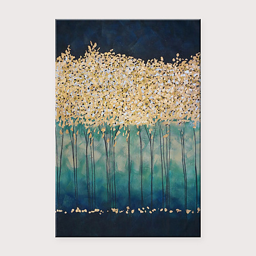 

Oil Painting Hand Painted Vertical Abstract Modern Rolled Canvas (No Frame)