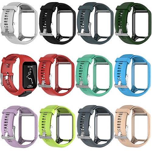 

Watch Band for TomTom Spark 3 / TomTom Runner 2 TomTom Classic Buckle Silicone Wrist Strap