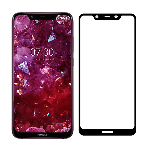 

Naxtop Screen Protector for Nokia 7 Plus Tempered Glass Screen Protector High Definition (HD) / 9H Hardness / 2.5D Curved edge