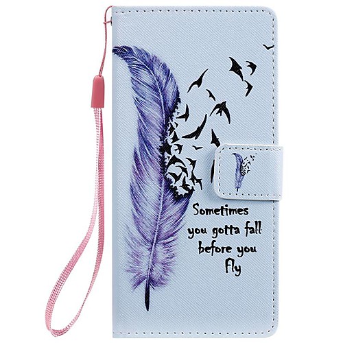 

Case For Samsung Galaxy Note 9 / Note 8 / Note 5 Wallet / Card Holder / with Stand Full Body Cases Feathers PU Leather For Samsung Galaxy Note 10/Note 10 Plus/Note 4