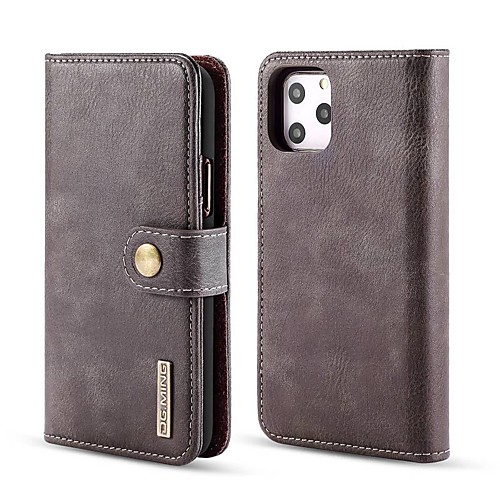 

Phone Case For Apple Full Body Case Leather Wallet Card iPhone 12 Pro Max 11 SE 2020 X XR XS Max 8 7 6 Wallet Card Holder with Stand Solid Color Genuine Leather