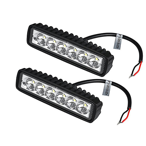 

2Pcs/Lot 18W LED Work Light Bar Car Truck Boat Driving Lamp Off-road SUV Spot Daytime Running Lights