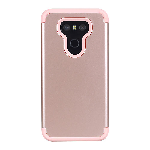 

Phone Case For LG Back Cover LG G6 Shockproof Solid Color Silicone Silica Gel PC