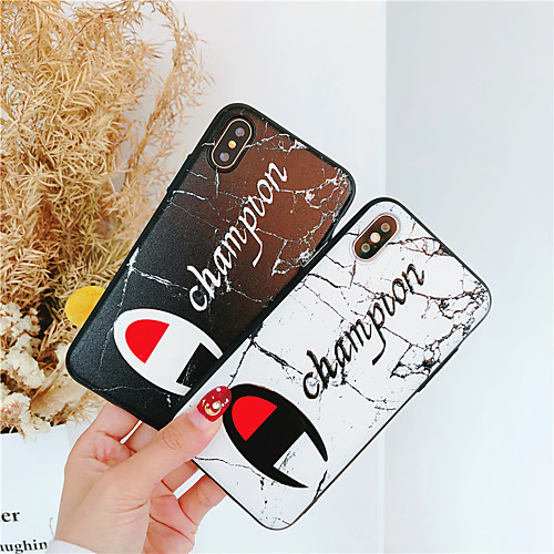 

Case For Apple iPhone XS / iPhone XR / iPhone XS Max Ultra-thin / Pattern Back Cover Word / Phrase / Geometric Pattern TPU