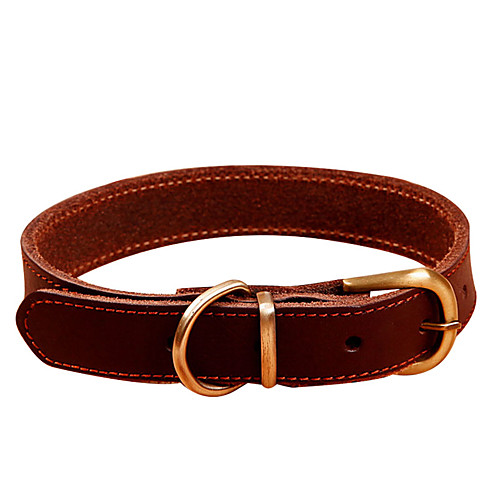 

Dog Collar Genuine Leather Brown