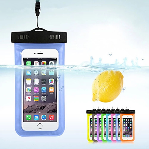 

Case For Apple / Samsung Galaxy / Huawei Universal Water Resistant Waterproof Pouch Solid Colored PVC