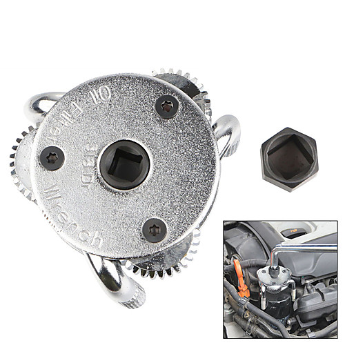 

2 Way Oil Filter Wrench Auto Adjustable Universal 3-Jaw Remover for Car Trucks