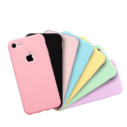 

Case For Apple iPhone XS Max / iPhone 8 Plus Dustproof Back Cover Solid Colored Silica Gel for iPhone 7 / 7 Plus / 8 / 6 /6 Plus / XR / X / XS