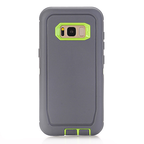 

Phone Case For Samsung Galaxy Back Cover S8 Shockproof Solid Color Silicone Silica Gel