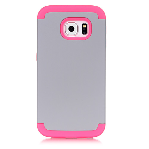 

Case For Samsung Galaxy S6 edge Shockproof Back Cover Solid Colored TPU / PC