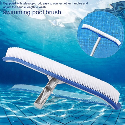 

17in aluminium handle cleaning brush for swimming pool wall hot spring
