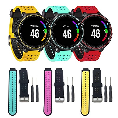 

Watch Band for Forerunner 630 / Forerunner 620 / Forerunner 235 Garmin Classic Buckle / DIY Tools Silicone Wrist Strap