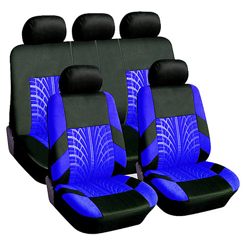 

9PCS/Set Universal Breathable Tire Track Style Car Seat Cover Seat Protector Case Cushion Pad Car Styling Car Seat Protector Four Seasons Car Accessories