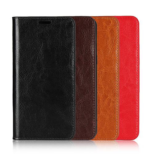 

Phone Case For Apple Full Body Case Leather Wallet Card iPhone 12 Pro Max 11 SE 2020 X XR XS Max 8 7 6 iPhone 11 Pro Max SE 2020 X XR XS Max 8 7 6 Wallet Card Holder Flip Solid Color Genuine Leather