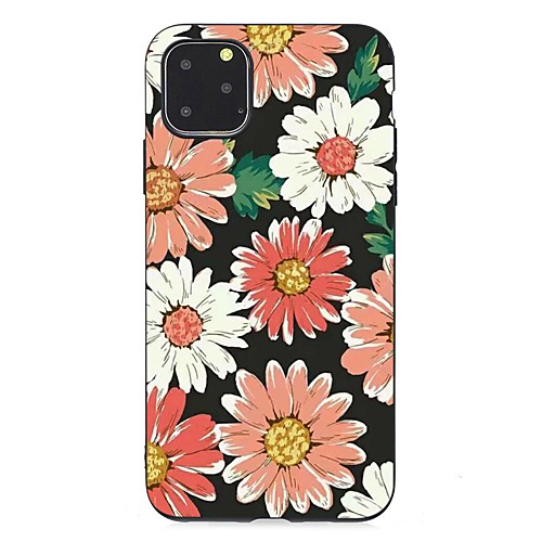 

Case For Apple iPhone 11 / iPhone 11 Pro / iPhone 11 Pro Max Ultra-thin / Frosted / Pattern Back Cover Flower TPU