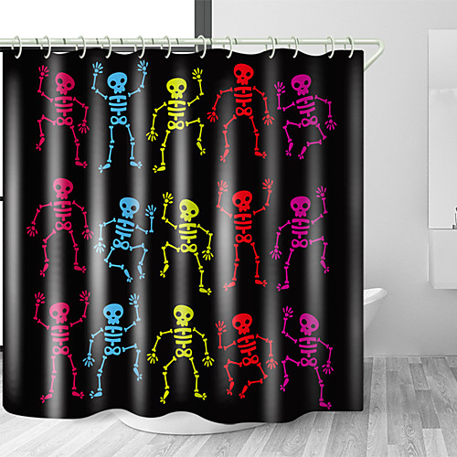 

Shower Curtains & Hooks Modern Polyester Premium Design