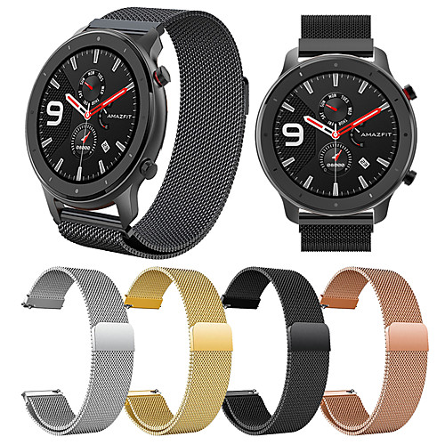 

Stainless Steel Milanese Loop Watch Band Wrist Strap for Xiaomi Huami Amazfit GTR 47mm / Amazfit Stratos 2/2S / Amazfit Pace Watch Bracelet Wristband Replaceable Accessories