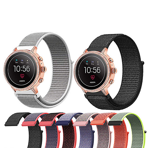 

Woven Nylon Watch Band Wrist Strap for Fossil Q Explorist HR Gen 4 / Fossil Q Explorist Gen 3 / Fossil Q Wander / Marshal Gen 2 / Fossil Hybrid / Gen 5 Smart Watch Bracelet Wristband