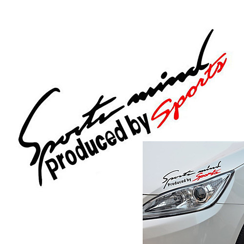 

Black / Red / Red / White Car Stickers Sports Full Car Stickers Text / Number Stickers