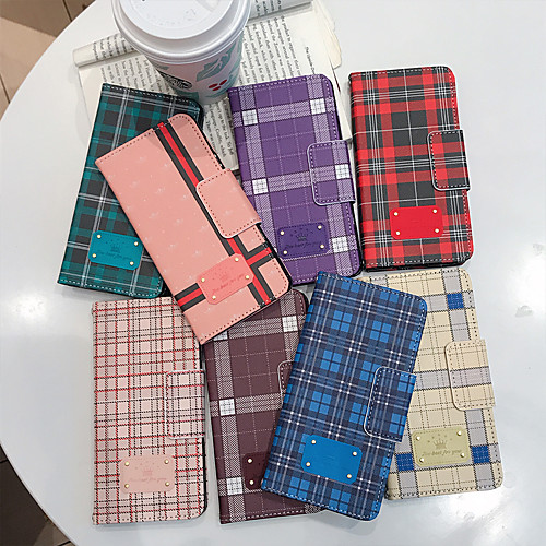

Case For Samsung Galaxy Galaxy S10 / Galaxy S10 Plus / Galaxy S10 E Wallet / Card Holder / Flip Full Body Cases Lines / Waves PU Leather