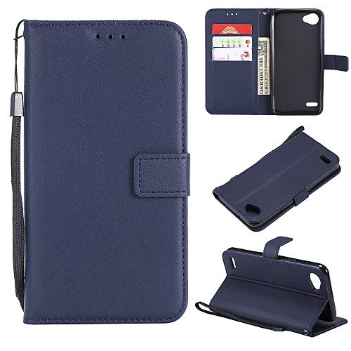 

Case For LG LG X Power / LG V30 / LG V20 Wallet / Card Holder / Flip Full Body Cases Solid Colored PU Leather / TPU