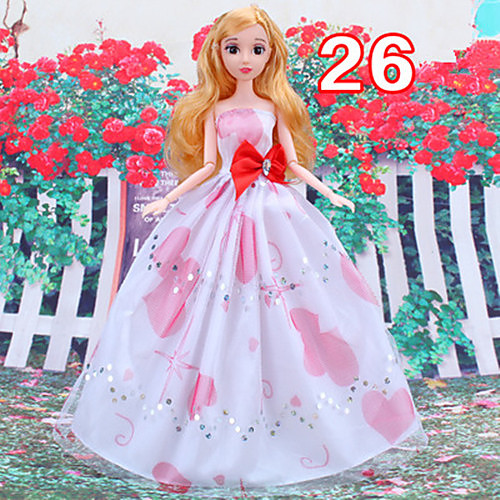 

Doll Dress For Barbiedoll Floral Botanical Polyester Dress For Girl's Doll Toy / Kids