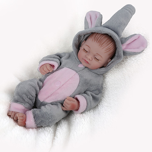 

NPK DOLL 10 inch Reborn Doll Reborn Toddler Doll Baby Boy Baby Girl Safety Gift Cute Full Body Silicone with Clothes and Accessories for Girls' Birthday and Festival Gifts