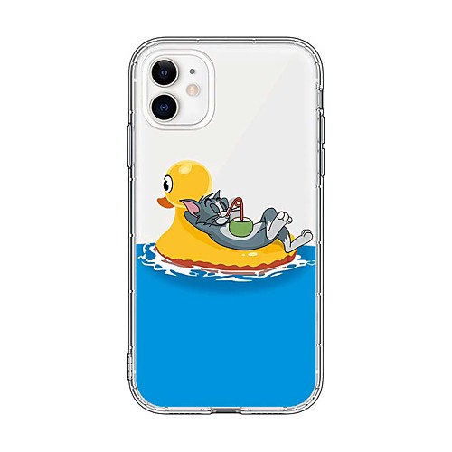 

Case For Apple iPhone 11 / iPhone 11 Pro / iPhone 11 Pro Max Ultra-thin / Transparent / Pattern Back Cover Transparent / Cartoon TPU
