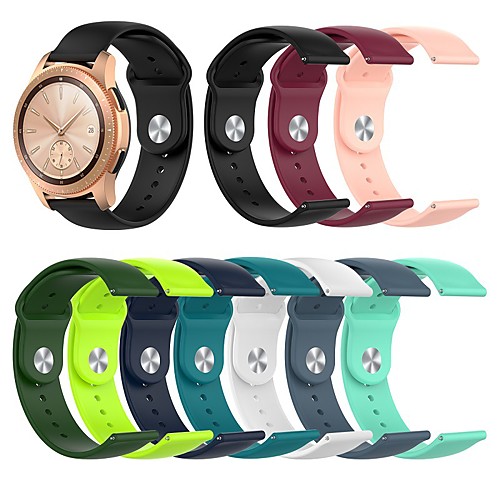 

Smart Watch Band for Samsung Galaxy 1 pcs Sport Band Classic Buckle Silicone Replacement Wrist Strap for Galaxy Watch 3 45mm 22mm