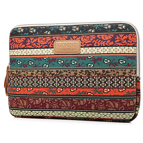 

10 Inch Laptop / 11.6 Inch Laptop / 12 Inch Laptop Sleeve Canvas Stripes Unisex Water Proof Shock Proof